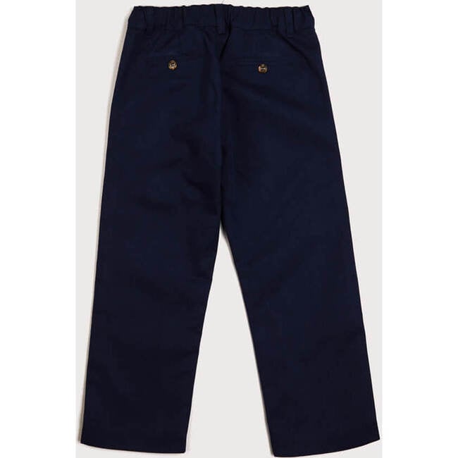 Pocket Detail Chino Trousers, Navy - Pants - 4