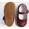 Mary Jane Baby Shoes, Burgundy - Mary Janes - 3