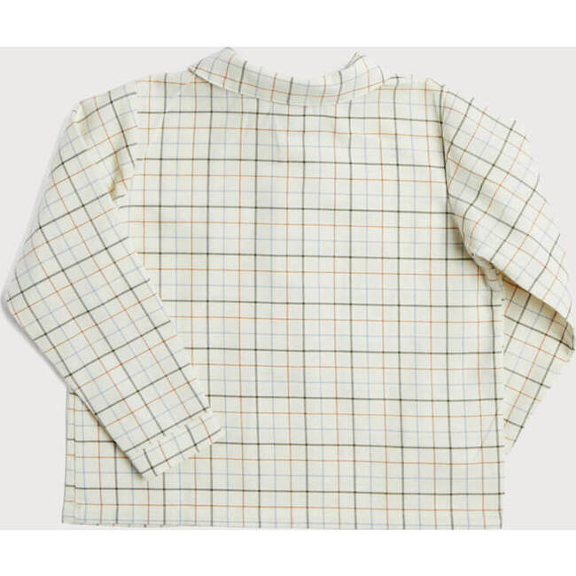 Polo Collar Long Sleeve Shirt, Brown - Shirts - 5