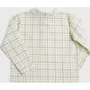 Polo Collar Long Sleeve Shirt, Brown - Shirts - 5