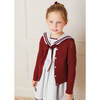 Openwork Buttoned Cardigan, Burgundy - Cardigans - 3