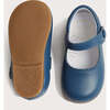 Leather Mary Jane Baby Shoes, French Blue - Mary Janes - 5