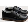 Leather Lace-Up Shoes, Navy - Lace-Ups - 4