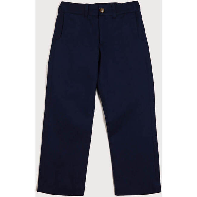 Herringbone Braced Trousers, Grey - Pants - 4