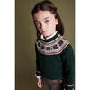 Classic Fair Isle Merino Wool Jumper, Green - Sweaters - 2