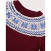 Classic Fair Isle Merino Wool Jumper, Burgundy - Sweaters - 3