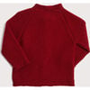 Contrast Trim 3-Buttoned Cardigan, Red - Cardigans - 5