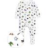 The Organic Zipper Footie, Trick or Treat - Footie Pajamas - 1 - thumbnail