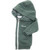 Hooded Zip-up Sweatshirt, Forest Green - Sweatshirts - 1 - thumbnail