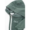 Hooded Zip-up Sweatshirt, Forest Green - Sweatshirts - 2