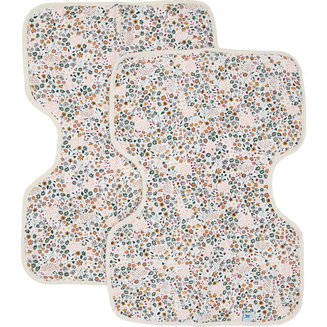 Cotton Muslin Burp Cloth, Pressed Petals (Pack Of 2)