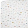 Cotton Muslin Crib Sheet, Animal Crowd - Crib Sheets - 1 - thumbnail