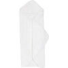 Cotton Muslin & Terry Hooded Infant Towel, White - Towels - 1 - thumbnail