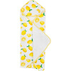 Cotton Muslin & Terry Hooded Infant Towel, Lemon - Towels - 1 - thumbnail