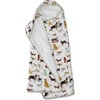 Cotton Muslin & Terry Hooded Toddler Towel, Woof - Towels - 1 - thumbnail