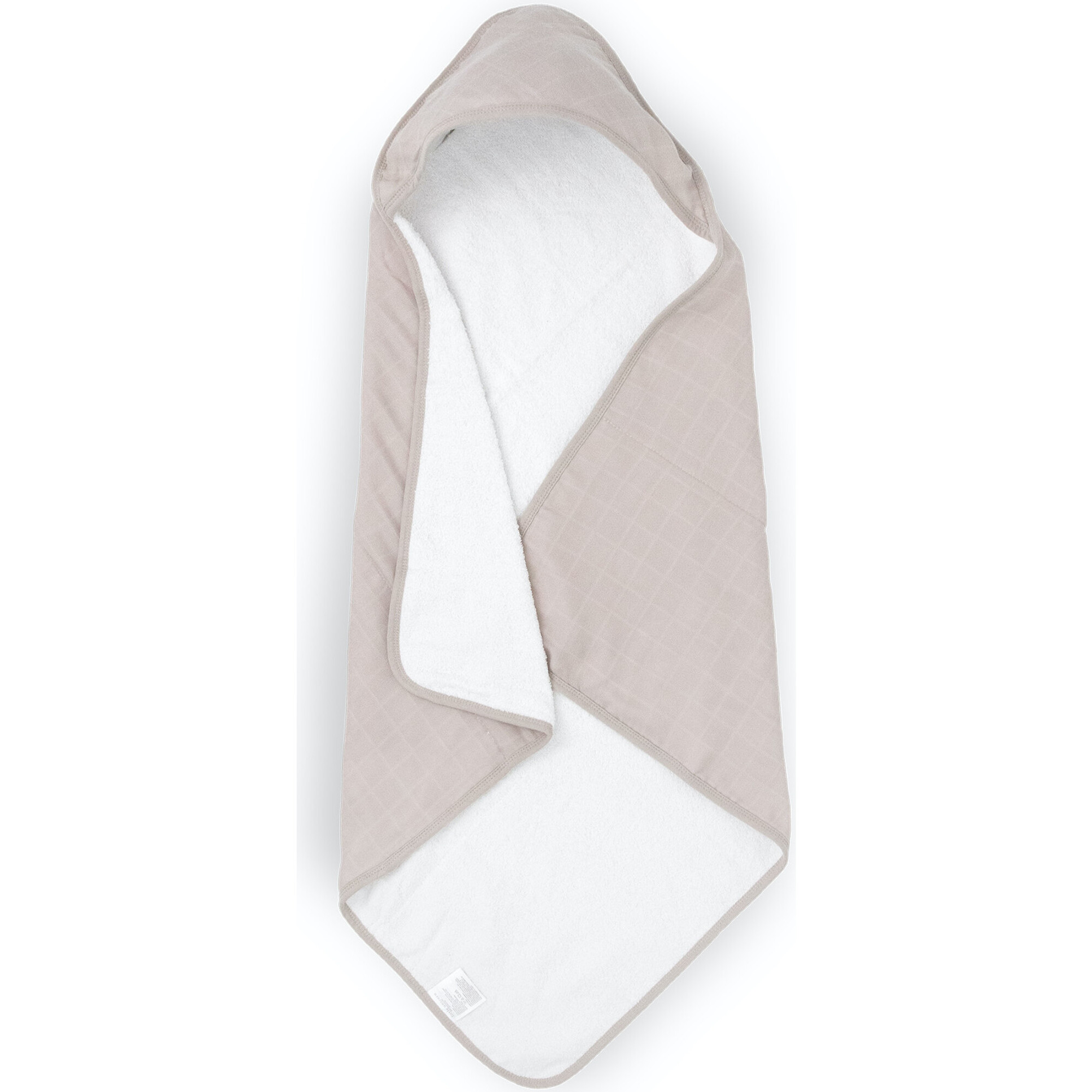 Cotton Muslin & Terry Hooded Infant Towel, Porpoise - Towels - 1