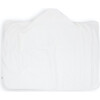 Cotton Muslin & Terry Hooded Toddler Towel, White - Towels - 2