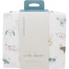 Cotton Muslin Crib Sheet, Animal Crowd - Crib Sheets - 3