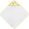 Cotton Muslin & Terry Hooded Infant Towel, Lemon - Towels - 2