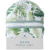 Cotton Muslin & Terry Hooded Toddler Towel, Tropical Leaf - Towels - 2