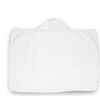 Cotton Muslin & Terry Hooded Toddler Towel, White - Towels - 3