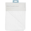 Cotton Muslin & Terry Hooded Infant Towel, White - Towels - 3