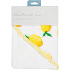 Cotton Muslin & Terry Hooded Infant Towel, Lemon - Towels - 4