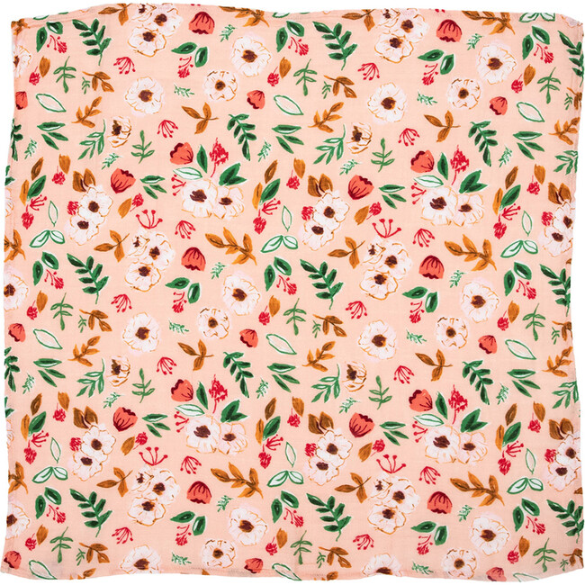 Cotton Muslin Squares, Vintage Floral (Pack Of 4) - Swaddles - 3