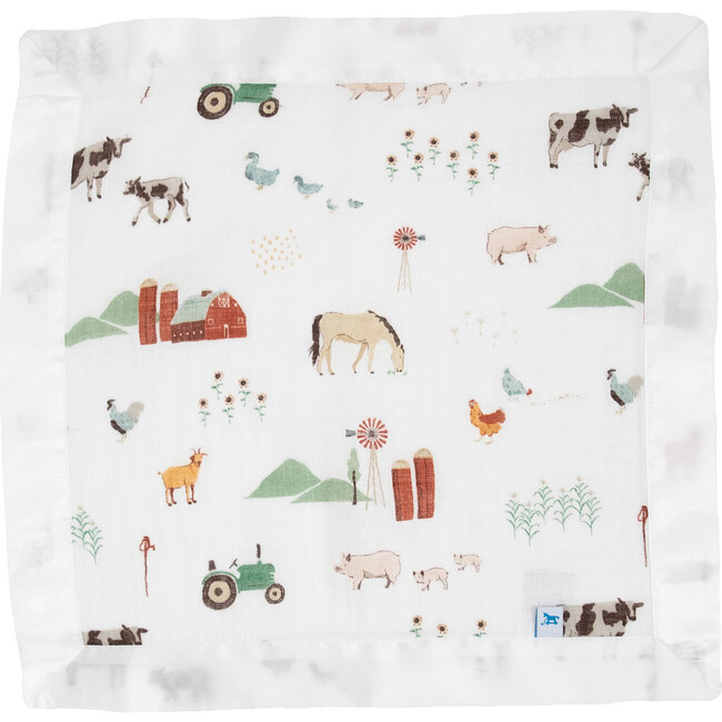 Cotton Muslin Security Blanket, Farmyard (Pack Of 3) - Swaddles - 2