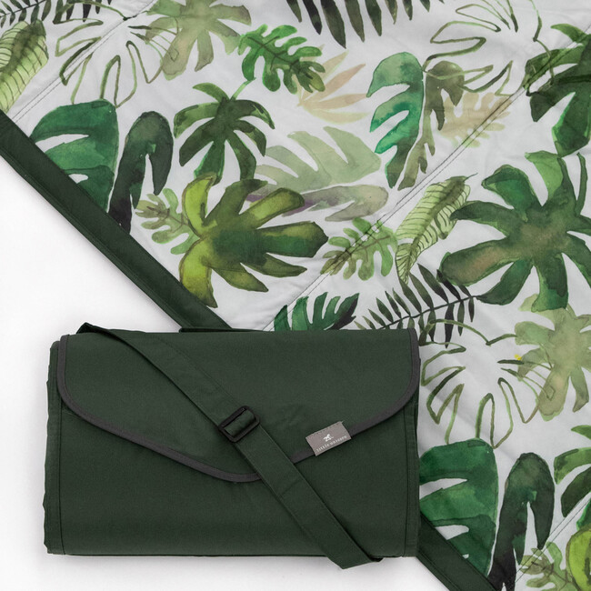 Outdoor Blanket 5x10, Tropical Leaf