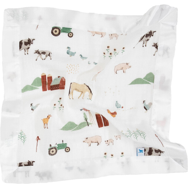 Cotton Muslin Security Blanket, Farmyard (Pack Of 3) - Swaddles - 3