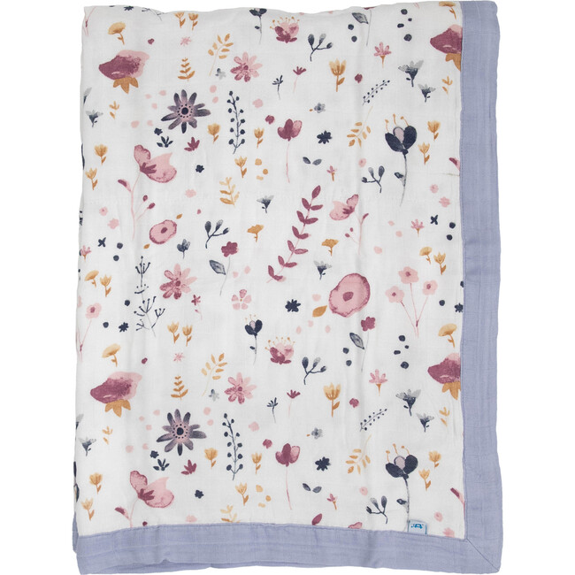 Deluxe Muslin Baby Quilt, Fairy Gardens