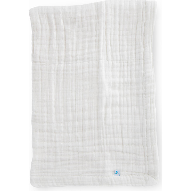 Cotton Muslin Baby Quilt, White