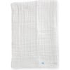 Cotton Muslin Baby Quilt, White - Swaddles - 1 - thumbnail