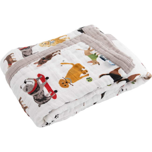 Cotton Muslin Baby Quilt, Woof - Swaddles - 2