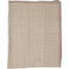 Cotton Muslin Quilted Throw, Taupe Cross - Swaddles - 1 - thumbnail