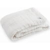 Cotton Muslin Baby Quilt, White - Swaddles - 2