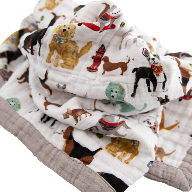 Cotton Muslin Baby Quilt, Woof - Swaddles - 3