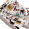 Cotton Muslin Baby Quilt, Woof - Swaddles - 3