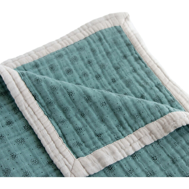 Cotton Muslin Quilted Throw, Wallflower - Swaddles - 2