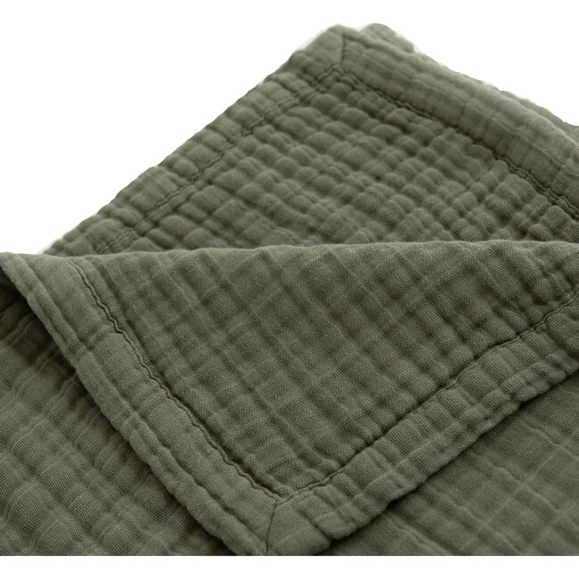 Cotton Muslin Quilted Throw, Fern - Swaddles - 2