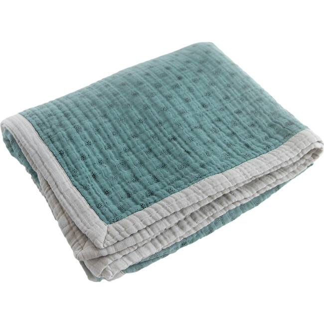 Cotton Muslin Quilted Throw, Wallflower - Swaddles - 3