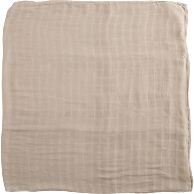 Deluxe Muslin Swaddle Blanket, Oatmeal - Swaddles - 2