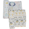 Deluxe Muslin Swaddle Blanket, Peacock (Pack Of 2) - Swaddles - 1 - thumbnail