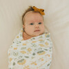 Deluxe Muslin Swaddle Blanket, Heirloom Floral - Swaddles - 6