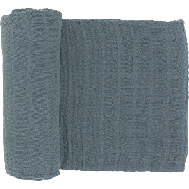 Cotton Muslin Swaddle Blanket, Sea