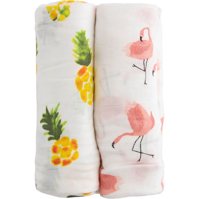 Deluxe Muslin Swaddle Blanket, Pink Ladies (Pack Of 2) - Swaddles - 2