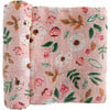 Cotton Muslin Swaddle Blanket, Vintage Floral - Swaddles - 1 - thumbnail