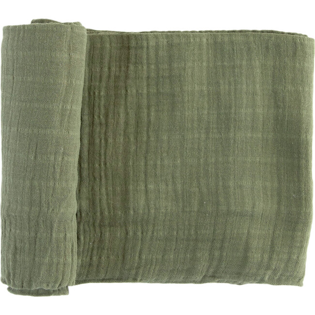 Cotton Muslin Swaddle Blanket, Fern