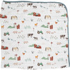 Original Cotton Muslin Quilt, Farmyard - Swaddles - 2